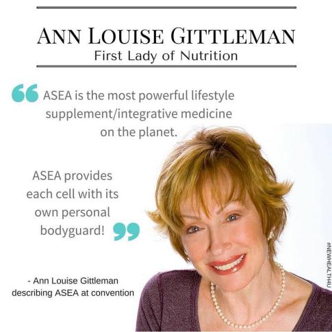 ASEA anne louise gittleman first lady nutrition integrative functional medicine